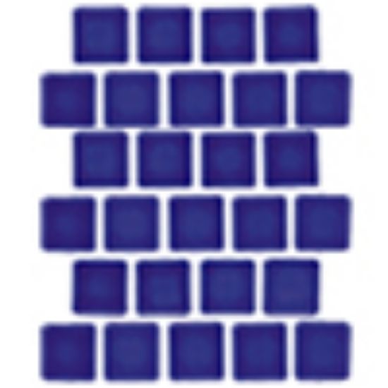 HARMONY 100 ELECT BLUE 1IN X 1IN 1 SHEET 1 SF GLAZED  MASHM120EACH