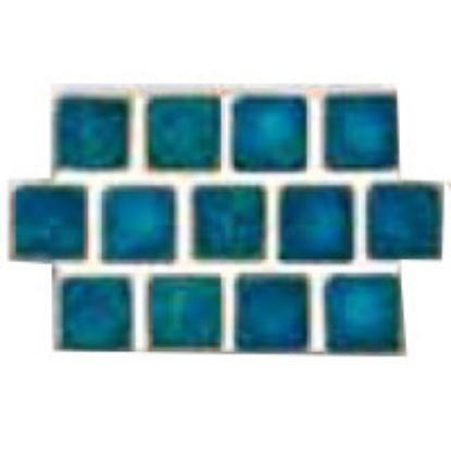 HARMONY 100 GULF BLUE 1IN X 1IN 25 SHEETS 25 SF/ CTN GLAZED  MASHM142