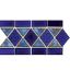 LISTELLO TERRA BLUE 6IN X 12IN 10 PCS 5.7 SF/ CTN GLAZED  MAS L 240 S