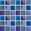 AIM GLASS BLUE GRAY 1IN X 1IN 11 SF/ CTN MASTER GLASS TILE MT82323B1