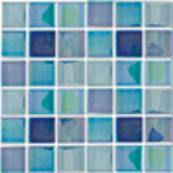 AIM GLASS GREEN TRQOSE 1IN X 1IN 11 SF/ CTN MASTER GLASS  MT82323G1