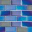 AIM GLASS BLUE GRAY 1IN X 2IN 11 SF/ CTN MASTER GLASS TILE MT82348B1