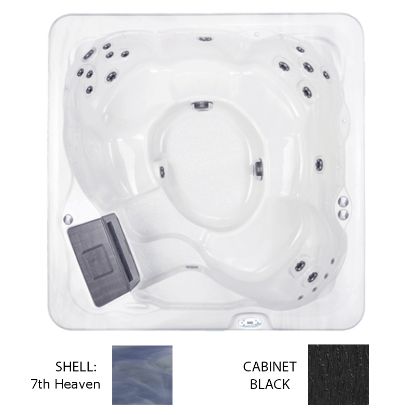 NAGS HEAD 7TH HEAVEN SHELL SPA BLACK CABINET W/ OZONE / SPA  780-TQ-2
