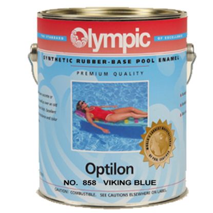 1 GAL OPTILON SYNTHETIC RUBBER BASE VIKING BLUE OLYMPIC  858 GALLON