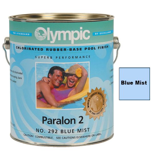 1 GAL PARALON 2 ENAMEL RUBBER BASE BLUE MIST OLYMPIC KELLEY  PA296