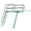 3 METER DIVING TOWER W/ FLANGED PEDESTAL AND REAR LADDER  12009