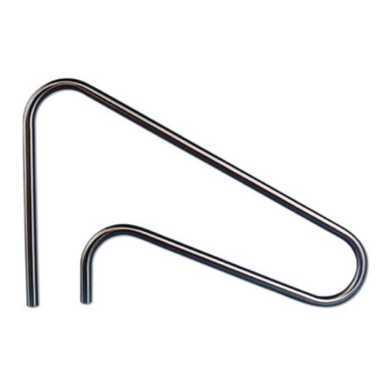 54IN 3 BEND RAIL SLOPING .065IN 1.9IN OD PARAGON STAINLESS  34301