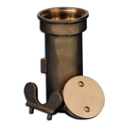 PARAGON BRONZE STANCHION ANCHOR SOCKET W/THREADED CAP 38201TC