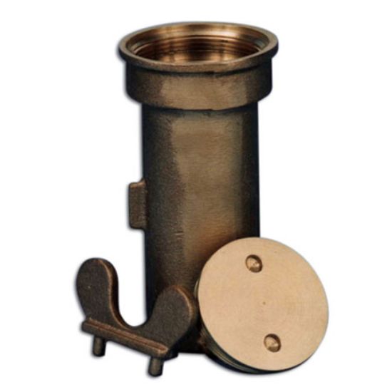 PARAGON BRONZE STANCHION ANCHOR SOCKET W/THREADED CAP 38201TC