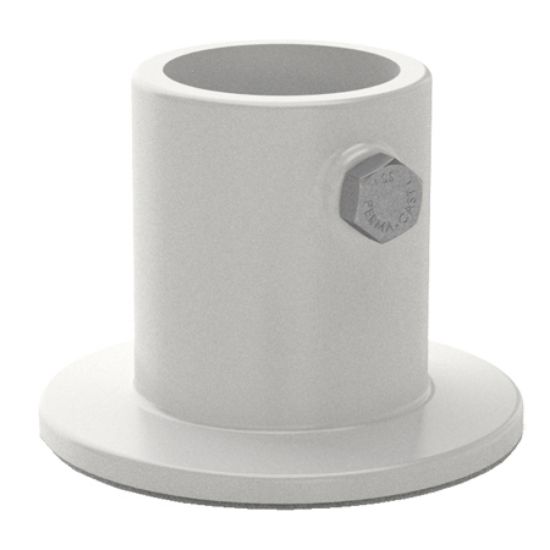 DECK LADDER FLANGE ALUMINUM 1.625IN TUBE INGROUND PERMACAST PF-2116-L