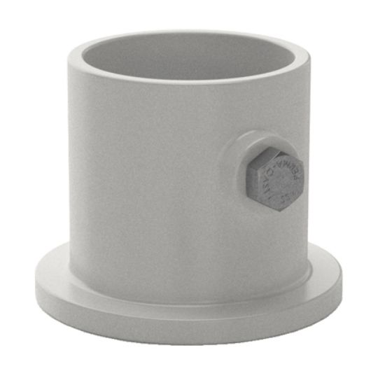 1.9IN DECK LADDER FLANGE ALUMINUM PERMACAST WHITE PF-2119-L