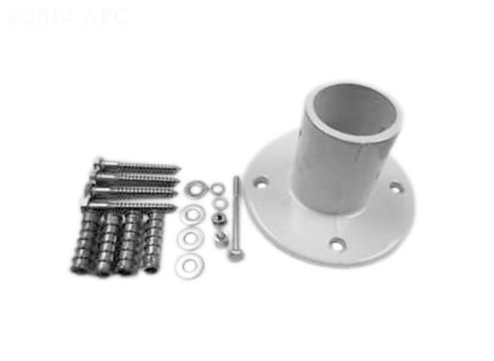 1.9IN SLIDE FLANGE WHITE ALUMINUM PERMACAST WITH MOUNTING  PF-3119-A