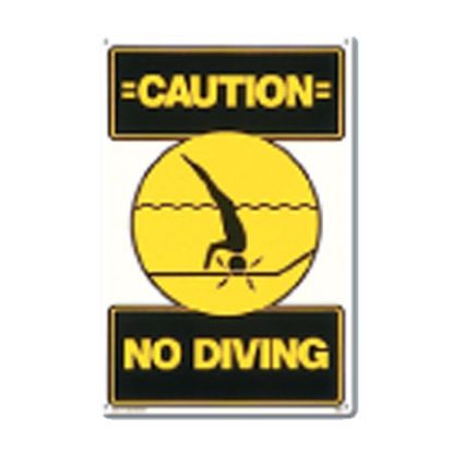 P.MASTER#40344 SIGN-NO DIVING 40344