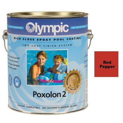 1 QT POXOLON 2 RED PEPPER PAINT OLYMPIC KELLEY FOR DESIGNS  2201 QUART