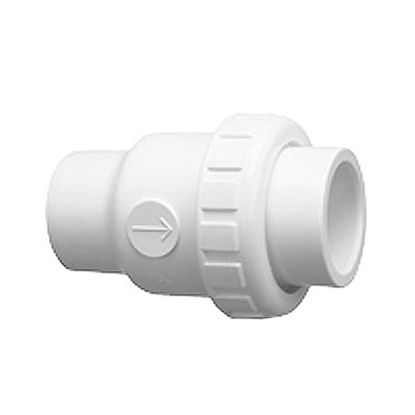 1.5IN SKT CHECK VALVE SINGLE UNION WHITE PRAHER 150-CV-050