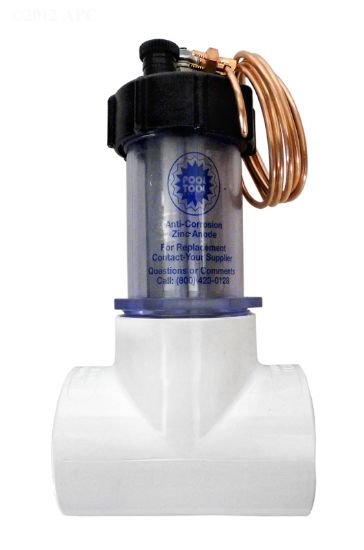 ANTI ELECTROLYSIS INLINE ZINC ANODE 2IN SLIP STYLE POOL TOOL 104D