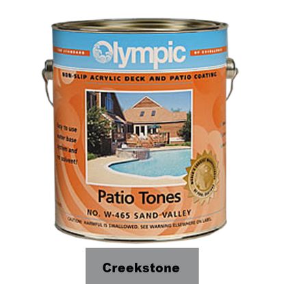 1 GAL PATIO TONE CREEKSTONE DECK COATING OLYMPIC KELLEY 466W GALLON