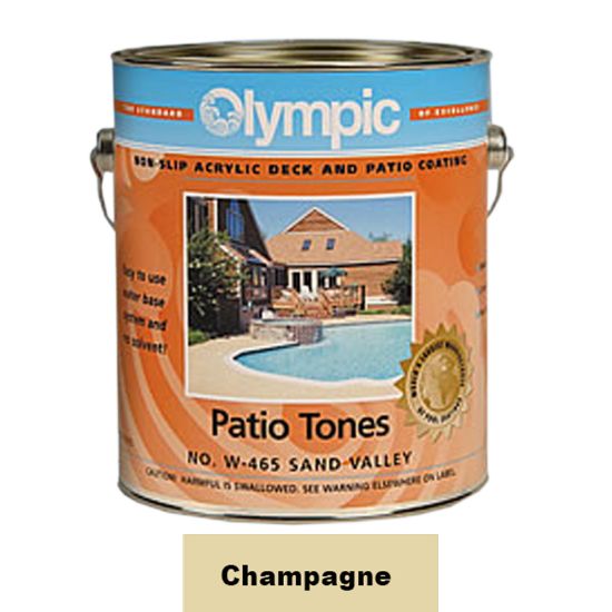 1 GAL PATIO TONE CHAMPAGNE DECK COATING OLYMPIC KELLEY 469W GALLON