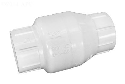 1 1/2IN SKT SWING CHECK VALVE PVC FLAP STYLE WHITE FLO  1520-15