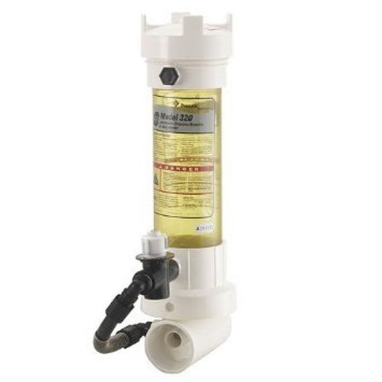 INLINE CHLORINATOR BROMINATOR #320C SEE THRU PENTAIR RAINBOW R171218