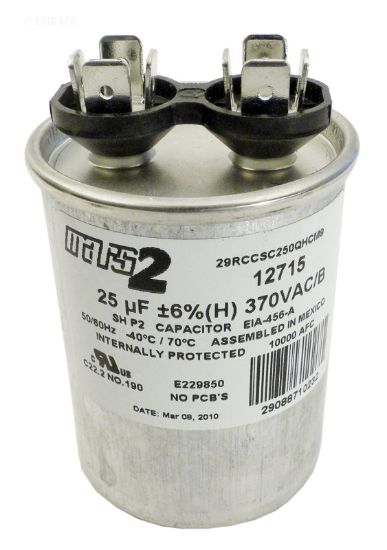 RUN CAPACITOR 25 MFD 370VAC RD-25-370