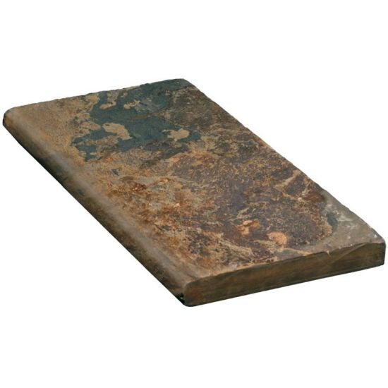 12IN X 12IN CHESTNUT BROWN COPING NATURAL SLATE REICHEBRO1212BN