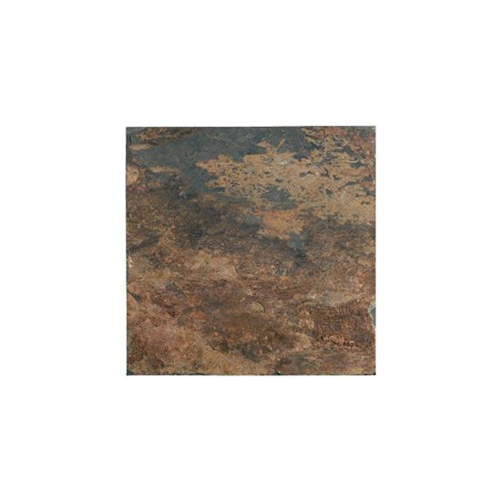 12IN X 12IN CHESTNUT BROWN TILE NATURAL SLATE EACH REICHEBRO12X12