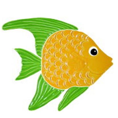 REEF FISH  CARIBBEAN GREEN 5IN X 5IN RFCGRERS