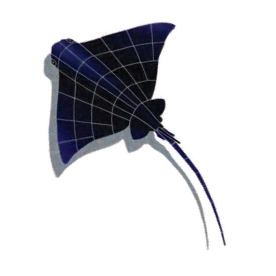 RAY W/ SHADOW 29IN X 22IN TILE ARTISTRY IN MOSAICS RSHBLAS