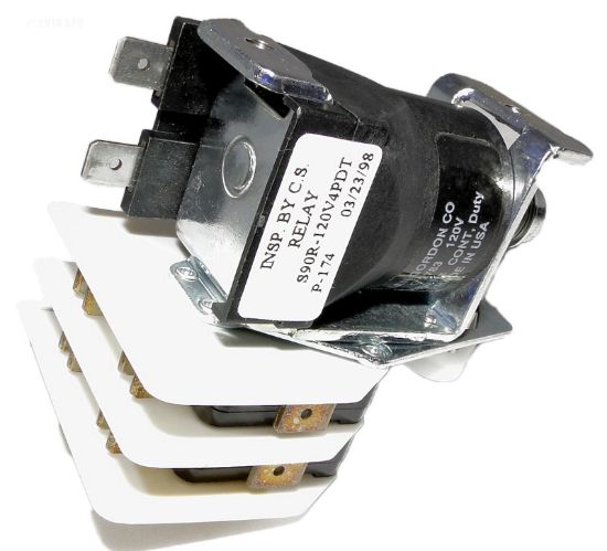 RELAY 4PDT 20A 120VAC COIL S90R17ABD1-120 410124 410124