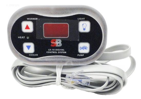 SPASIDE CONTROL 4 BUTTON LX10 PEANUT REV 5.31 4 1/4IN X 2 1/ 3-00-0139