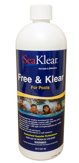 1 QT FREE & KLEAR ENZYME 12/CS PHOSPHATE SCUM CLARIFER  1040400