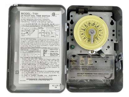 INTERMATIC 125V TIME CLOCK INDOOR-SINGLE POLE T101