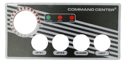 LABEL FOR 4 BUTTON TOPSIDE CONTROL WITHOUT DISPLAY TECMARK 30202BM