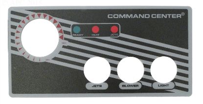 LABEL FOR 3 BUTTON TOPSIDE CONTROL WITHOUT DISPLAY TECMARK 30216BM