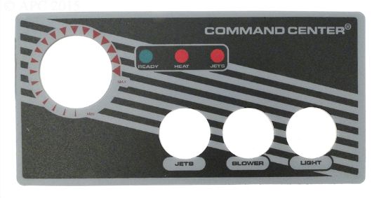 LABEL FOR 3 BUTTON TOPSIDE CONTROL WITHOUT DISPLAY TECMARK 30216BM