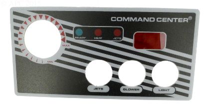 LABEL FOR 3 BUTTON TOPSIDE CONTROL WITH DISPLAY TECMARK 30217BM