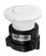 AIR BUTTON MPT SERIES WHITE LOW PROFILE  1 5/8IN DIA  MPT-01010-3242