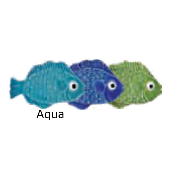 MINI TROPICAL FISH AQUA RT 4IN TILE ARTISTRY IN MOSAICS TFIAQURB