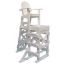 PLASTIC LIFEGUARD CHAIR - WHITE TALL  SIDE STEP TLG530