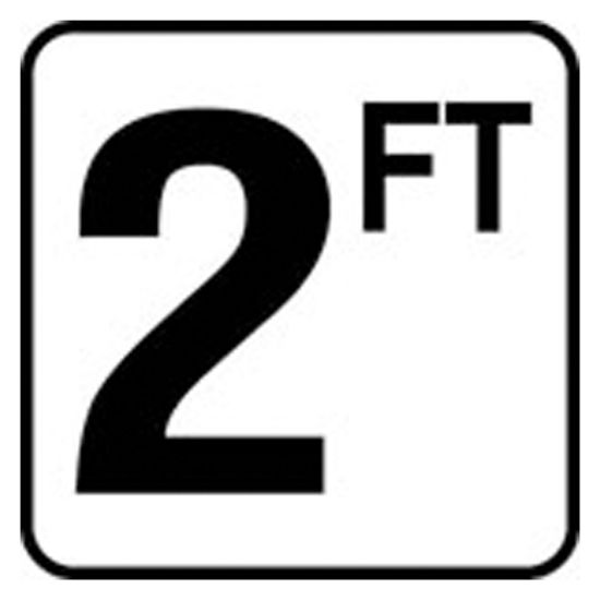 6IN VINYL STICKON 2FT FT SERIES INLAYS DEPTH MARKER V620020