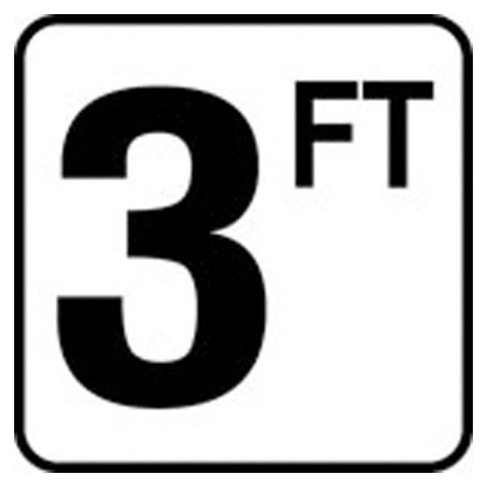 6IN VINYL STICKON 3FT FT SERIES INLAYS DEPTH MARKER V620030