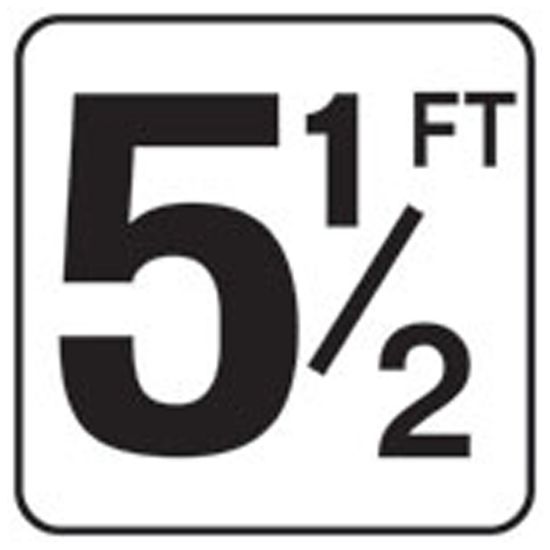 6IN VINYL STICK ON 5 1/2FT FT SERIES INLAYS DEPTH MARKER V620055