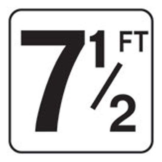 6IN VINYL STICKON 71/2 FT FT SERIES INLAYS DEPTH MARKER V620075