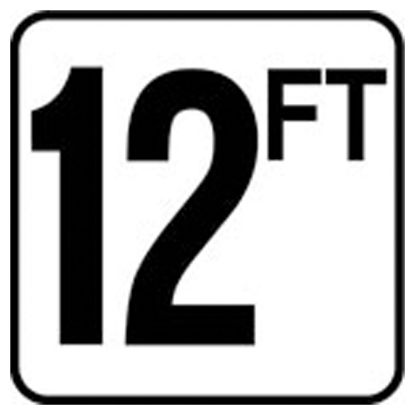 6IN VINYL STICKON 12FT FT SERIES INLAYS DEPTH MARKER V620094