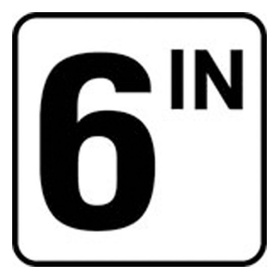 6IN VINYL STICKON 6IN IN SERIES INLAYS DEPTH MARKER V620506