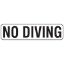 6IN X 24IN VINYL STICKON NO DIVING LM SERIES INLAYS INFO  V622000