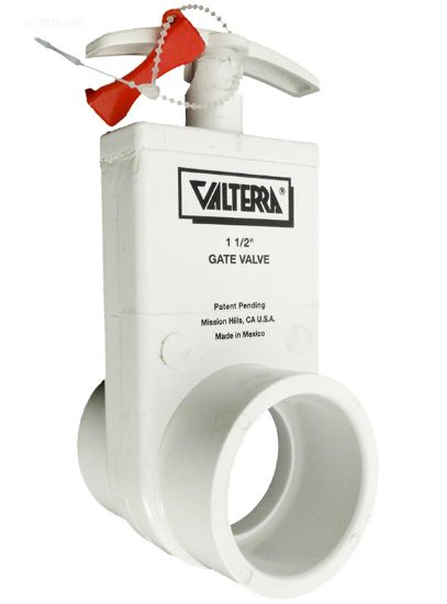 1.5IN SKT UNIBODY GATE VALVE PVC WHITE VALTERRA 2101X