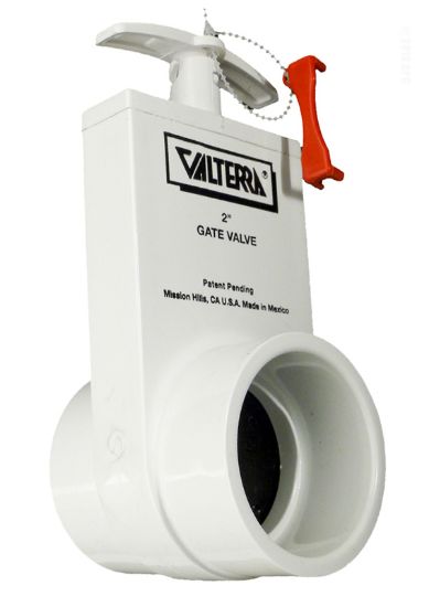 2IN SKT UNIBODY GATE VALVE PVC WHITE VALTERRA 2201X