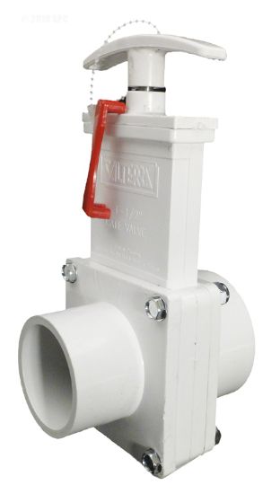 1.5IN SKT X SPIGOT PVC GATE VALVE 3 PIECE WHITE VALTERRA 6102X